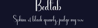 Bedtab by Andi Moz — Script Handwritten Font — thumbnail 2