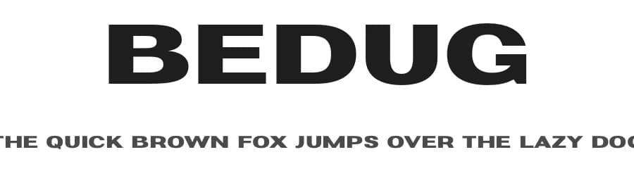 Bedug by BrandSemut — Sans Serif Font