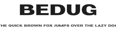 Bedug by BrandSemut — Sans Serif Font — thumbnail 1