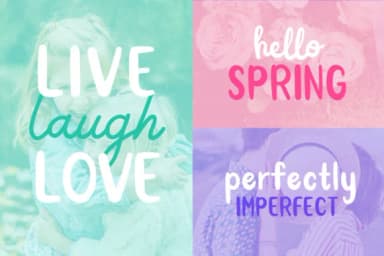 Bee Happy Duo Font by typefairy — Script Handwritten Font — thumbnail 6