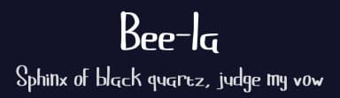 Bee-la by 'Sanz Font — Script Handwritten Font — thumbnail 2
