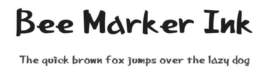 Bee Marker Ink by Colorful Typhoon — Script Handwritten Font