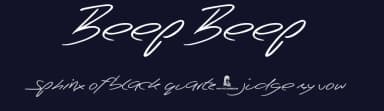 Beep Beep by JSH creates — Script Handwritten Font — thumbnail 2