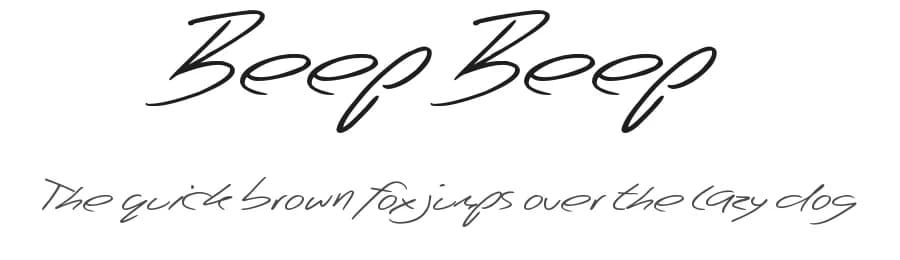 Beep Beep by JSH creates — Script Handwritten Font