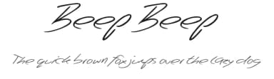 Beep Beep by JSH creates — Script Handwritten Font — thumbnail 1