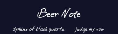 Beer Note by Billy Argel Fonts ® — Script Handwritten Font — thumbnail 2