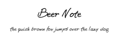 Beer Note by Billy Argel Fonts ® — Script Handwritten Font — thumbnail 1