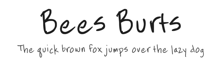 Bees Burts by FontPanda — Script Handwritten Font