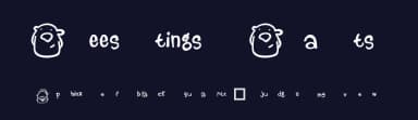 Beestings Bats by Mushybees — Dingbats Font — thumbnail 2