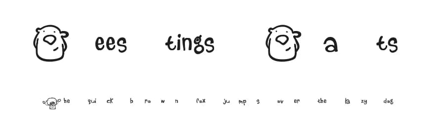 Beestings Bats by Mushybees — Dingbats Font