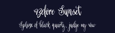Before Sunset by Omaikraf Studio — Script Handwritten Font — thumbnail 2