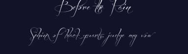 Before the Rain by Måns Grebäck — Script Handwritten Font — thumbnail 2