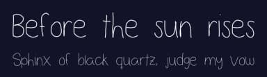 Before the sun rises by D; Jov — Script Handwritten Font — thumbnail 2