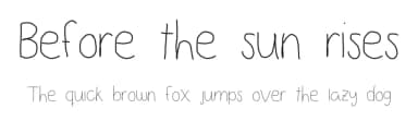 Before the sun rises by D; Jov — Script Handwritten Font — thumbnail 1