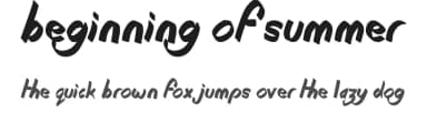 Beginning of Summer by JSH creates — Script Handwritten Font — thumbnail 1