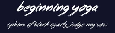 Beginning Yoga by JSH creates — Script Handwritten Font — thumbnail 2
