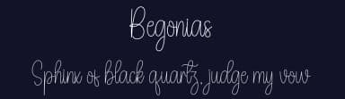 Begonias by Andi Moz — Script Handwritten Font — thumbnail 2