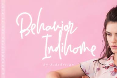 Behavior Indihome Font by aldedesign — Script Handwritten Font — thumbnail 1
