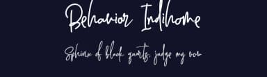 Behavior Indihome by aldedesign — Script Handwritten Font — thumbnail 2