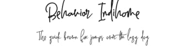 Behavior Indihome by aldedesign — Script Handwritten Font — thumbnail 1