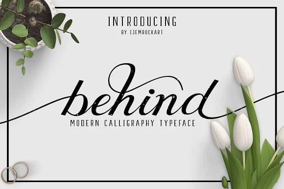 Behind Font by Ijem RockArt — Script Handwritten Font
