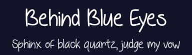 Behind Blue Eyes by Misti's Fonts — Script Handwritten Font — thumbnail 2