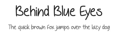 Behind Blue Eyes by Misti's Fonts — Script Handwritten Font — thumbnail 1