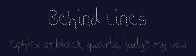 Behind Lines by Ammy K — Script Handwritten Font — thumbnail 2
