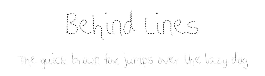 Behind Lines by Ammy K — Script Handwritten Font