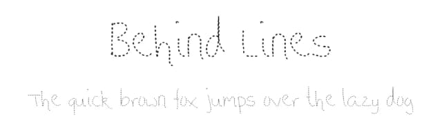 Behind Lines by Ammy K — Script Handwritten Font