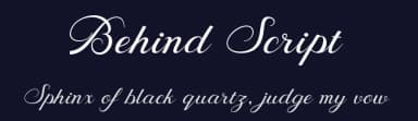 Behind Script by ijem — Script Handwritten Font — thumbnail 2