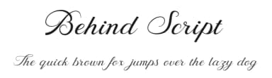 Behind Script by ijem — Script Handwritten Font — thumbnail 1