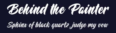 Behind the Painter by Octotype  | Thomas Boucherie — Script Handwritten Font — thumbnail 2