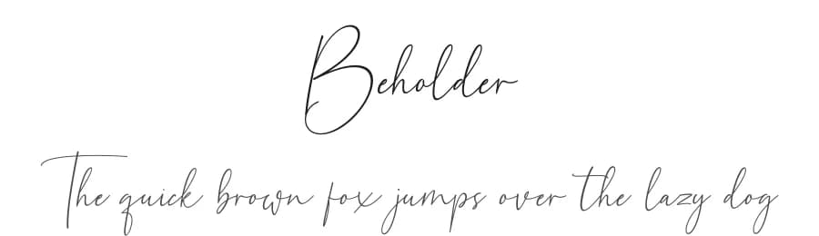 Beholder by Fikryal studio — Script Handwritten Font