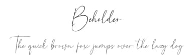Beholder by Fikryal studio — Script Handwritten Font — thumbnail 1