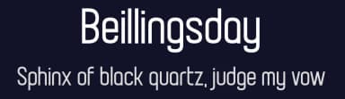 Beillingsday by Chequered Ink — Sans Serif Font — thumbnail 2