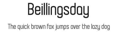 Beillingsday by Chequered Ink — Sans Serif Font — thumbnail 1
