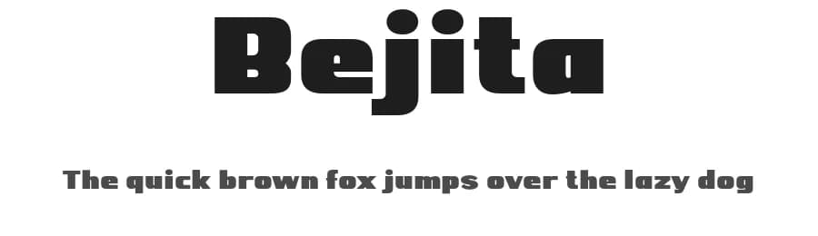 Bejita by twinletter — Sans Serif Font
