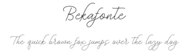 Bekafonte by Barland — Script Handwritten Font — thumbnail 1