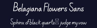 Belagiana Flowers Sans by Edric Studio — Script Handwritten Font — thumbnail 2