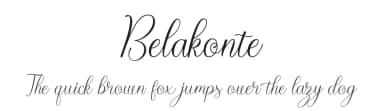 Belakonte by ToniStudio — Script Handwritten Font — thumbnail 1