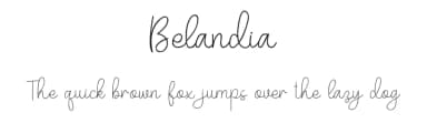 Belandia by Typefar — Script Handwritten Font — thumbnail 1