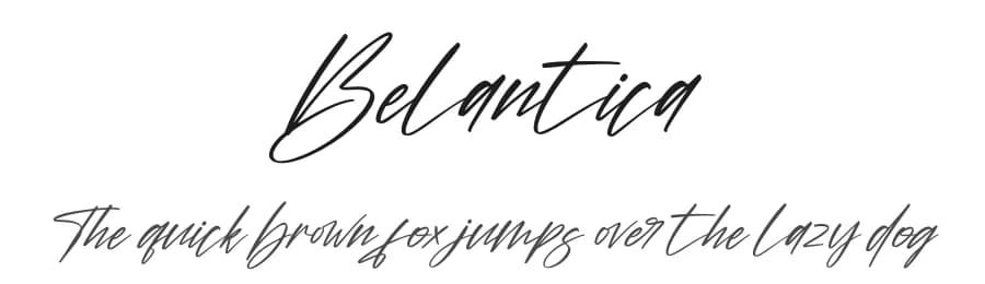Belantica by Perspectype Studio - Letterena.com — Script Handwritten Font