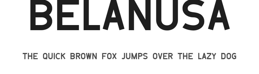 Belanusa by Adhi Abel — Sans Serif Font