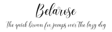 Belarose by MJB Letters — Script Handwritten Font — thumbnail 1