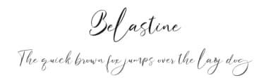 Belastine by Sarif Letter — Script Handwritten Font — thumbnail 1
