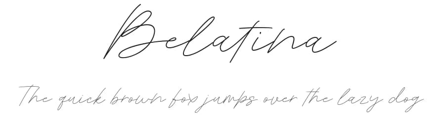 Belatina by Sancrea Studio — Script Handwritten Font