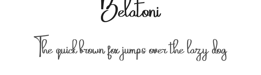 Belatoni by Eknoji Studio — Script Handwritten Font