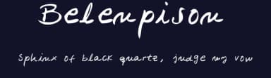 Belenpison by BELEN Pisón — Script Handwritten Font — thumbnail 2