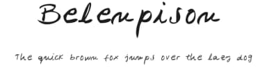 Belenpison by BELEN Pisón — Script Handwritten Font — thumbnail 1